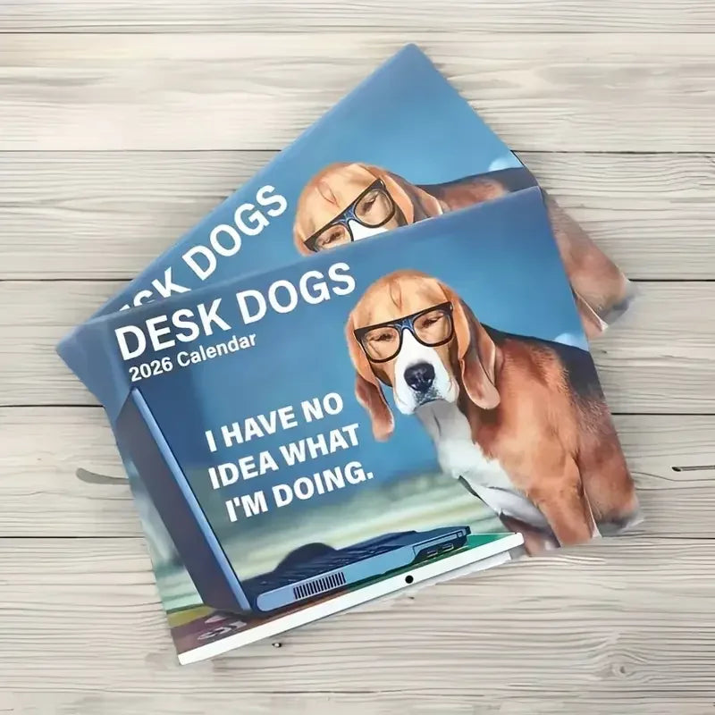 2026 Desk Dog Calendar - I Have No Idea What I'm doing - Tipsy Turtle Collective