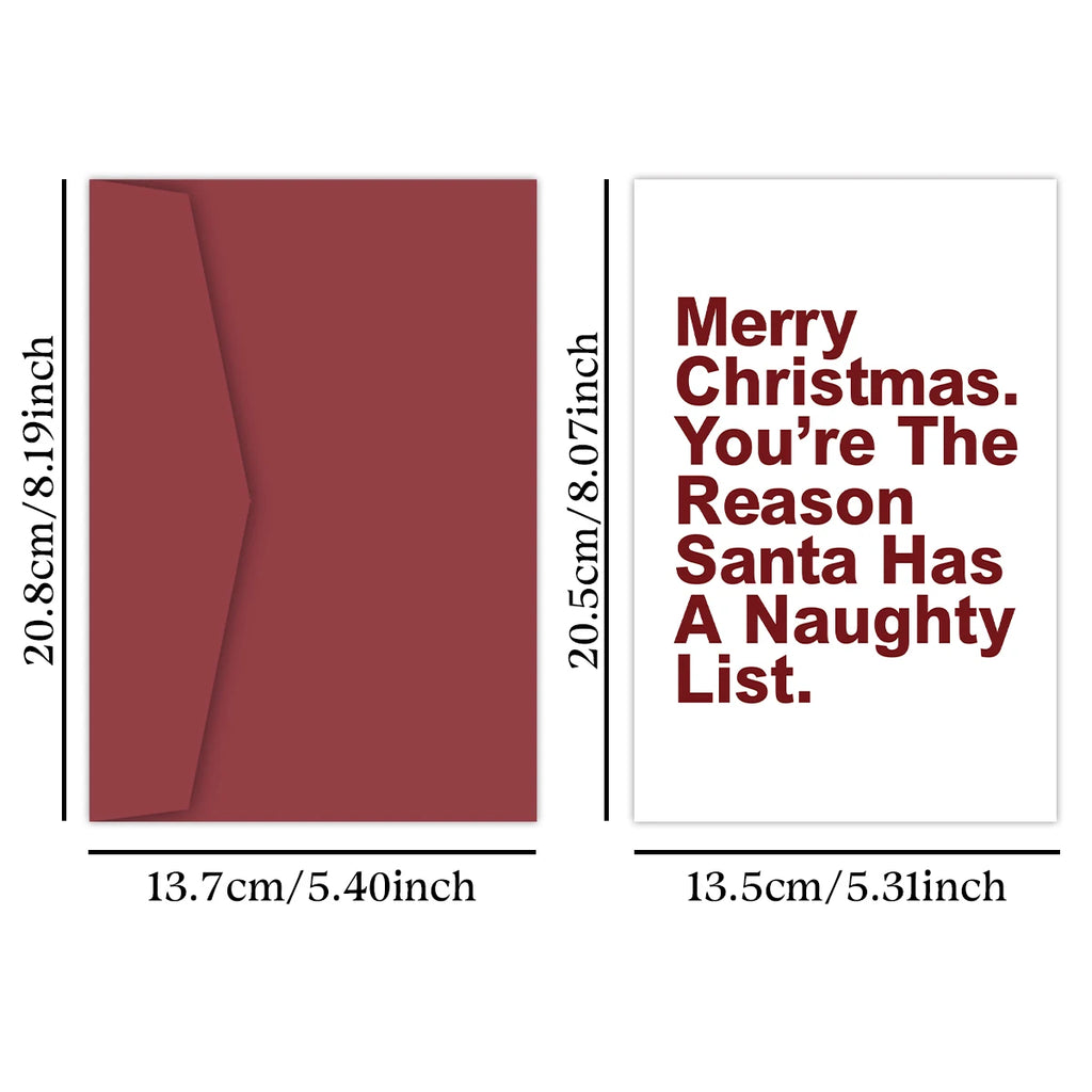 You're The Reason Santa Has A Naughty List Christmas Card