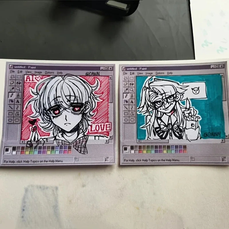 untitled-Paint Retro Sticky Notes (50/100 Sheets) - Tipsy Turtle Collective