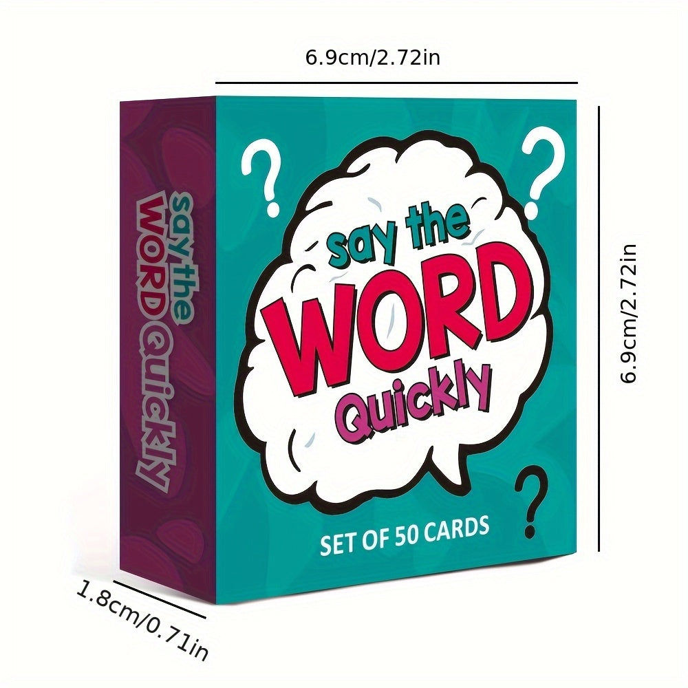 Say the Word Quickly Card Game