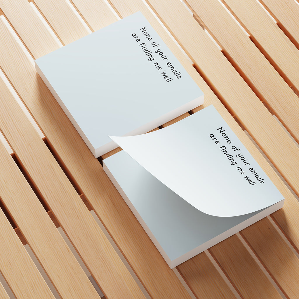 Funny Office Sticky Notes, 50 Sheets x 4 pack