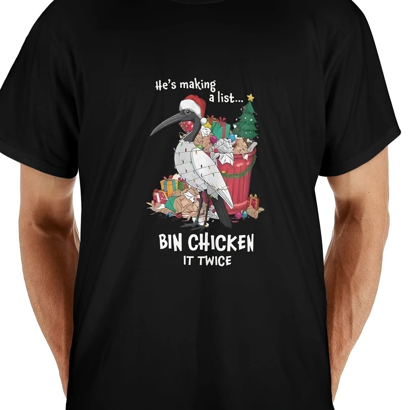 Bin Chicken Men's Christmas Tee