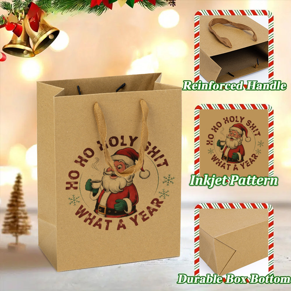 Ho Ho Holy Shit What A Year Gift Bag (22x11x27cm) 6 pack