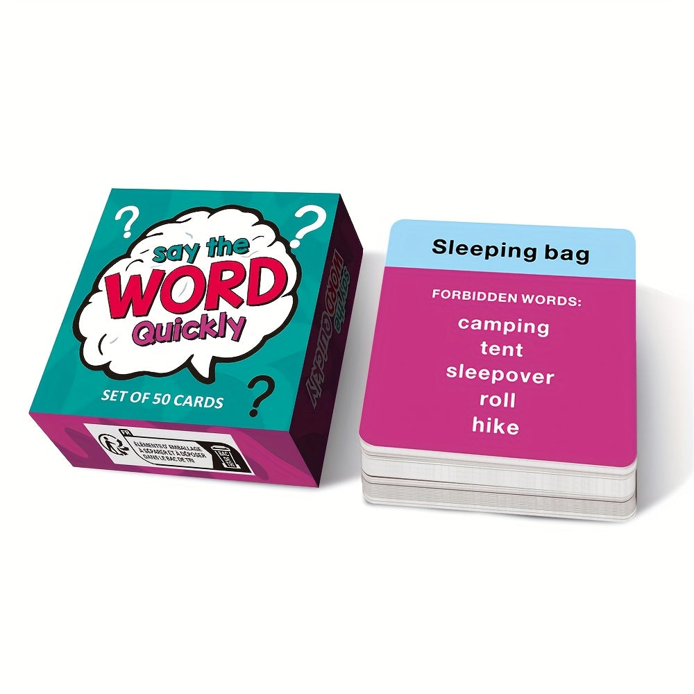 Say the Word Quickly Card Game