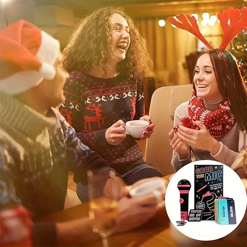 Grab The Mic Party Game (2-10 Players) - Tipsy Turtle Collective