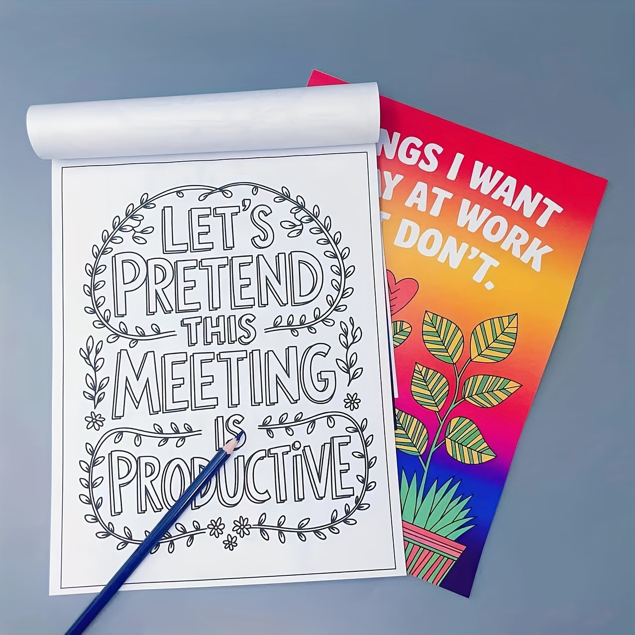 'Things I Want to Say At Work But Don't' Adult Colouring Book