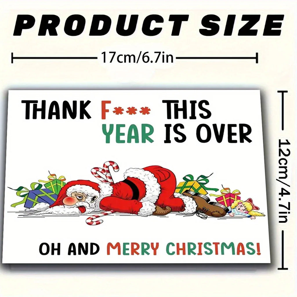 'Thank F*** This Year is Over' Christmas Card - Tipsy Turtle Collective