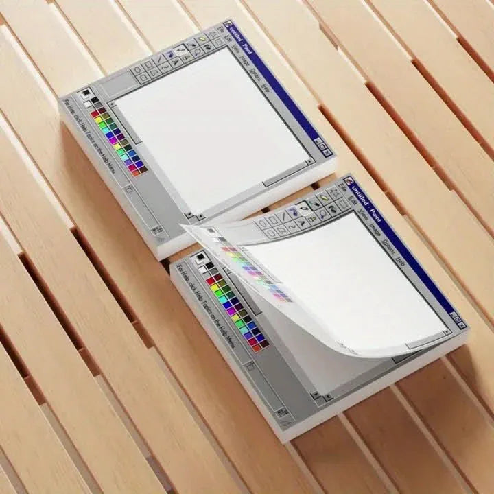 untitled-Paint Retro Sticky Notes (50/100 Sheets) - Tipsy Turtle Collective