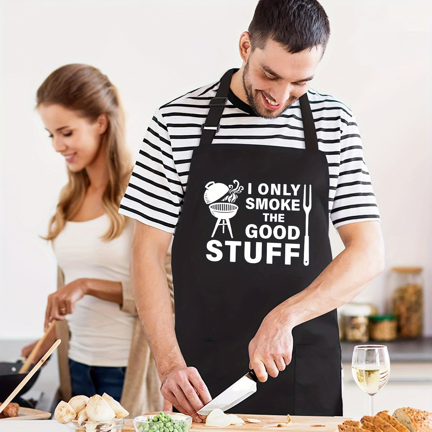 'I Only Smoke The Good Stuff' BBQ Grilling Apron