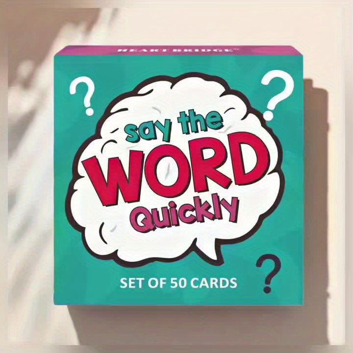 Say the Word Quickly Card Game